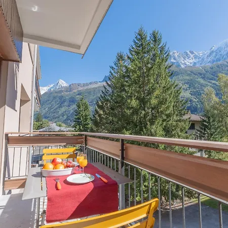Lumineux A Avec Vue Imprenable Sur Mont Blanc Et Parking 아파트 샤모니