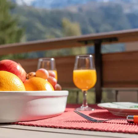 Lumineux A Avec Vue Imprenable Sur Mont Blanc Et Parking 公寓 霞慕尼