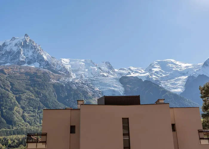 公寓 Lumineux A Avec Vue Imprenable Sur Mont Blanc Et Parking *